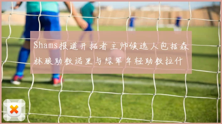 Shams报道开拓者主帅候选人包括森林狼助教诺里与绿军年轻助教拉什布鲁克